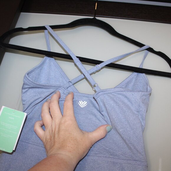 Forever 21 Active One-Piece Romper Blue Mirage Size Small Wicking Fabric - NWT - Picture 10 of 15